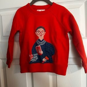 Ruth Bader Ginsburg Embroidered Trailblazer Sweatshirt